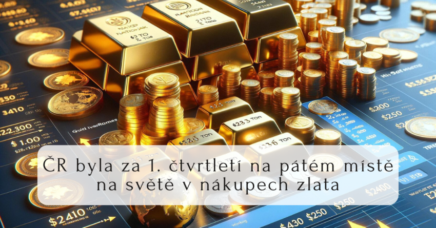 ČNB vsadila na zlato: Česká republika mezi top 5 ve světě